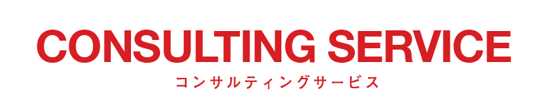 CONSULTING SERVICE コンサルティングサービス